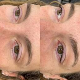 Brown lamination & Tinting at Beauty Refined | Before amd after treatment images